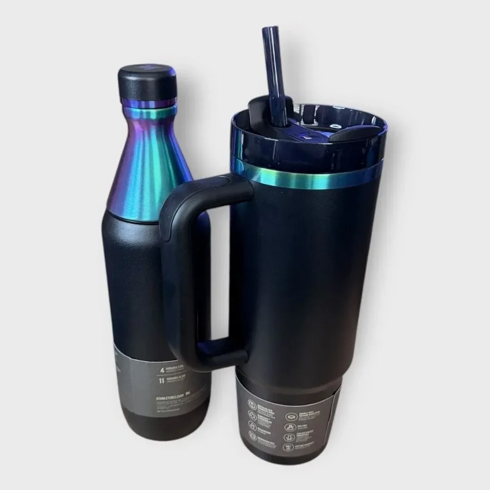 Stanley Black Chroma 20 oz All Day Slim Bottle /30 oz Quencher H2O Tumbler (a) - Picture 5 of 10